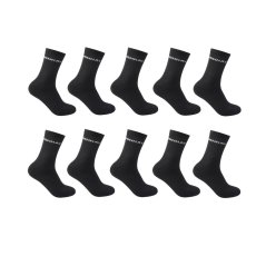 Donnay 10 Pack Quarter Socks Childrens Black