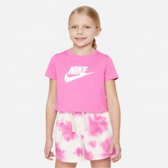Nike Sportswear Big Kids' (Girls') Cropped T-Shirt Playful Pink