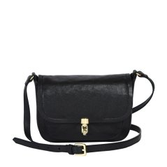 Miso Flap Over Crossbody Bag Black