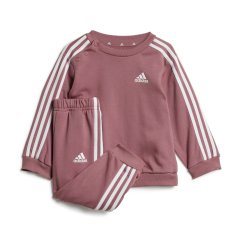 adidas Essentials 3-Stripes Jogger Set Kids Bb51 Preloved Crimso