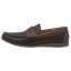 Lee Cooper PU SUV Boat Shoes Mens Dk Brown/Cognac