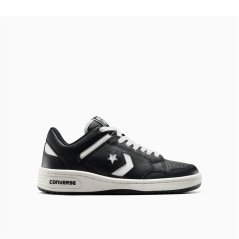 Converse Women's Weapon Leather High-Top Trainers 015-Black/Whi