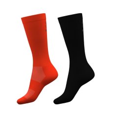 Karrimor 2 Pack Marathon Performance Socks Mens Black/Orange