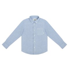 Firetrap Long-Sleeve Oxford Shirt Blue Oxford