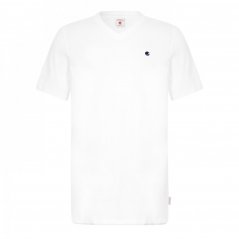 SoulCal Signature V Neck pánské tričko White