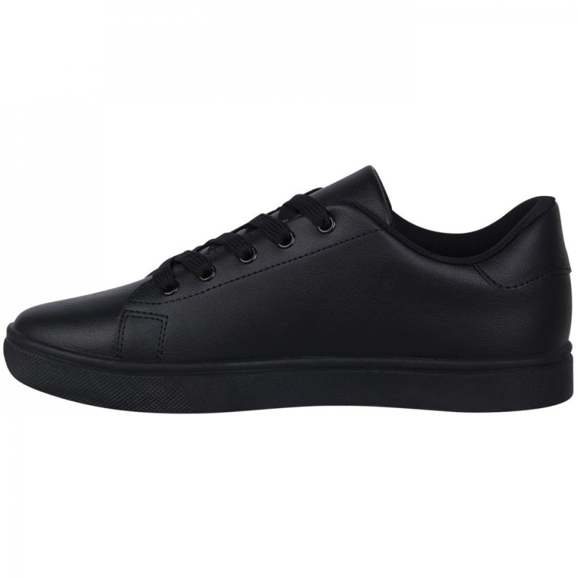 Fabric Low Junior Trainers Black/Black