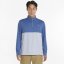 Puma Colour Block Zip Top Mens Bright Cobalt