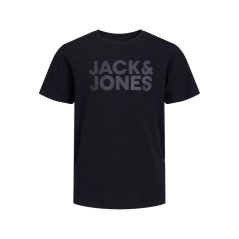 Jack and Jones Kids' Corp Logo T-Shirt Black