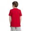 adidas Logo T Shirt Junior Red/LtGrey/Blk