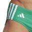 adidas 3 Stripe Swim Briefs Mens Crt Green/White
