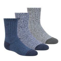Skechers Kids' Crew Socks Blue/Grey