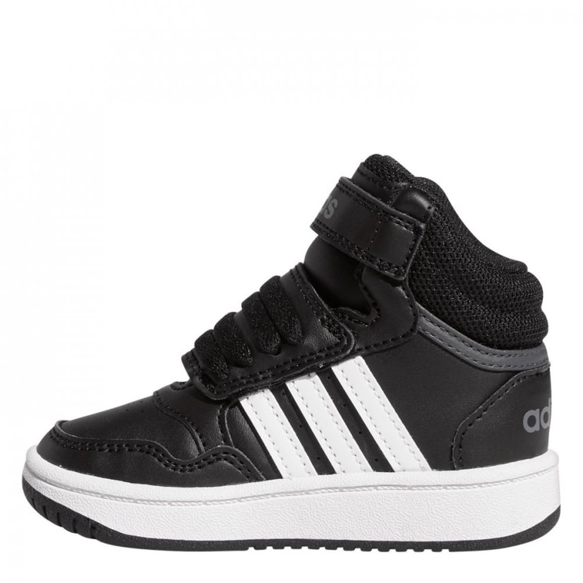 adidas Hoops Court Infant Boys Trainers Black/White