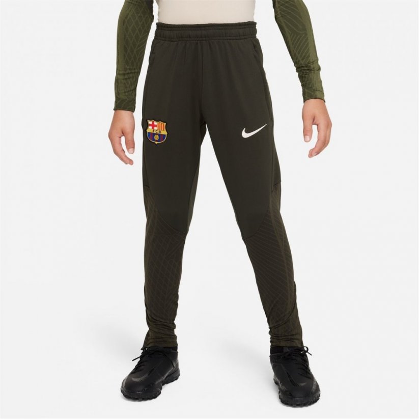 Nike Barcelona Strike Tracksuit Bottoms 2023 2024 Juniors Beige/White