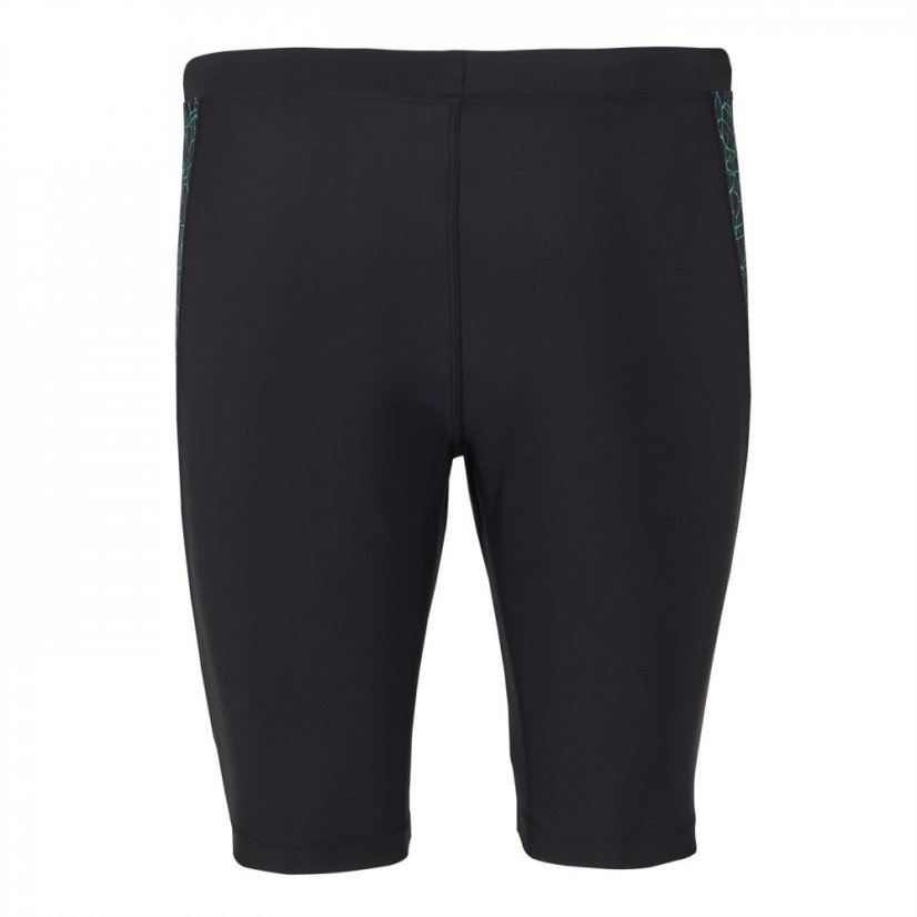 Slazenger Splice Swimming Jammers Mens Black/Green