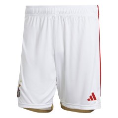adidas Benfica Home Shorts 2023 2024 Adults White