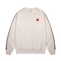 Money Logo Line Crew White