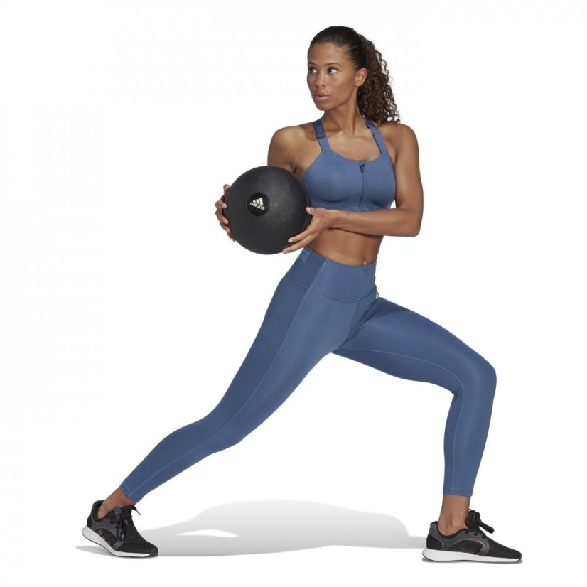 adidas TLRD Impact Luxe Training High-Support Sports Bra Womens Wonste/Whte