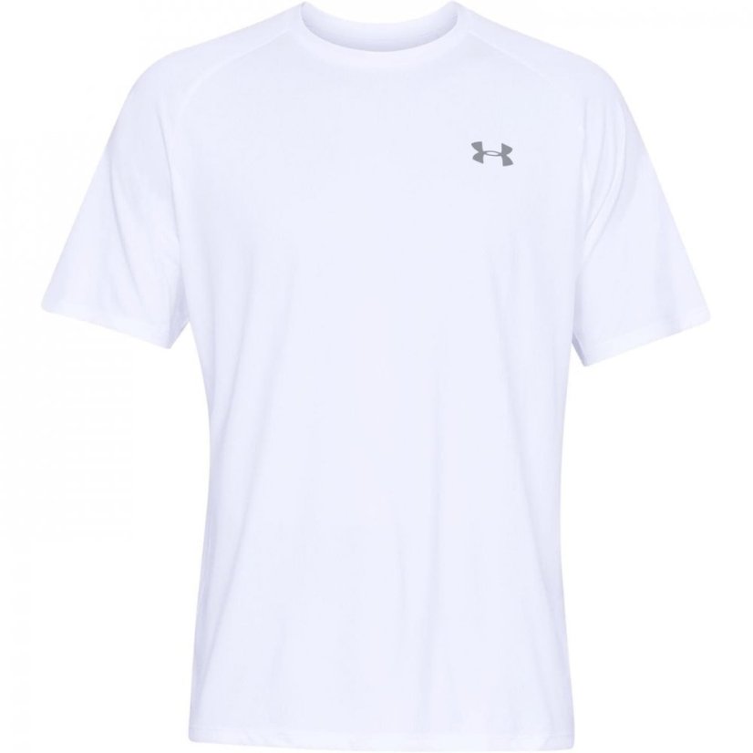 Under Armour Tech Training T Shirt Mens White/Grey