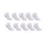 Donnay 10 Pack Trainer Socks Plus Size White