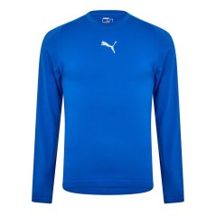 Puma (F5) Roundneck Ls Shirt (Vent) Mens Blue
