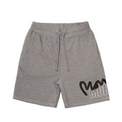 Money Stencil Shorts Grey Melange