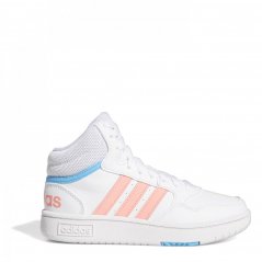adidas Hoops Mid Shoes Infants White/Multi