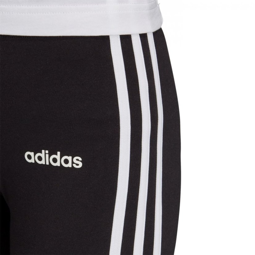 adidas Girls Essentials 3-Stripes Leggings Black/White
