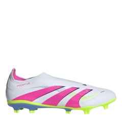 adidas Unisex Adults Firm Ground Football Boots Wht/Pink/Lem