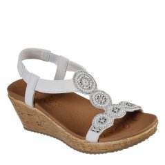 Skechers Beverlee - Date Glam Heeled Sandals Womens Off White