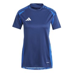 adidas Women's Tiro24 Short Sleeve Performance T-Shirt Navy Blue
