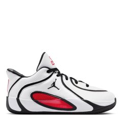 Air Jordan Kids' Basketball Trainers Wht/Red/Blk