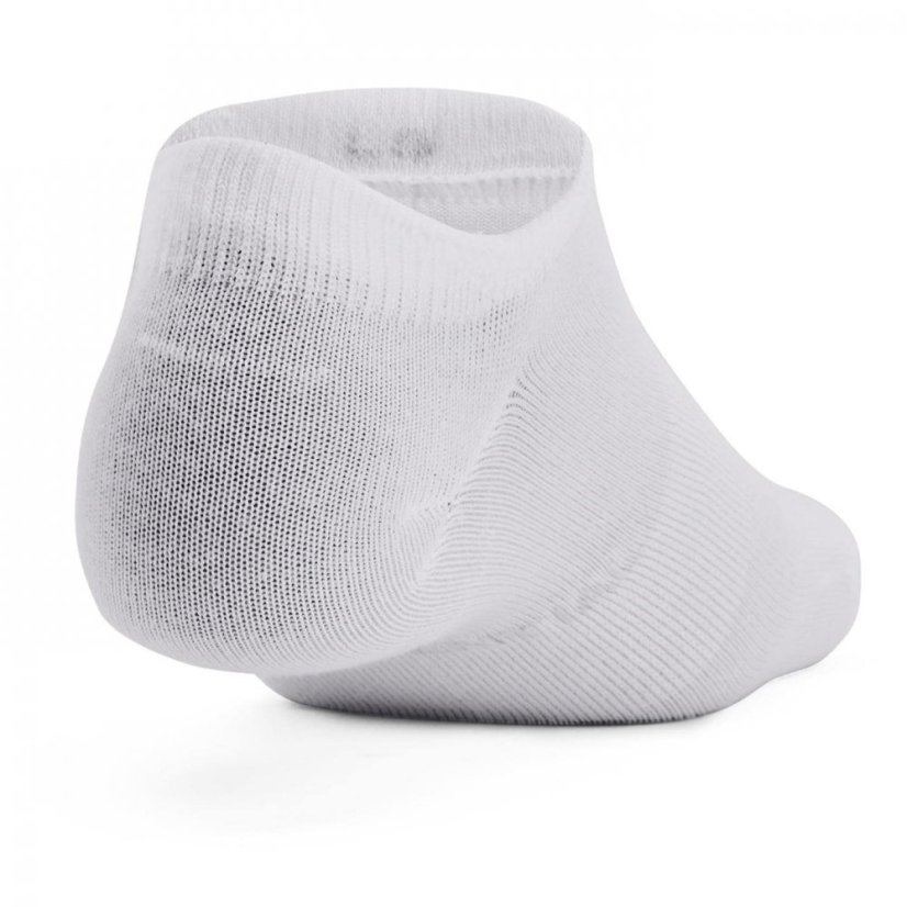 Under Armour Essential 6-Pack No-Show Socks Unisex White