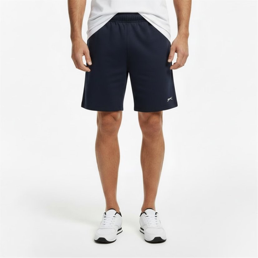 Slazenger Fleece pánské šortky Navy