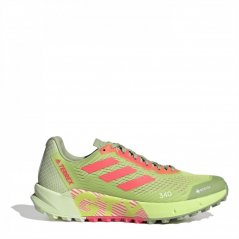 adidas Terrex Agravic Gore Tex Men's Trail Running Shoes Lime/Ftwr White