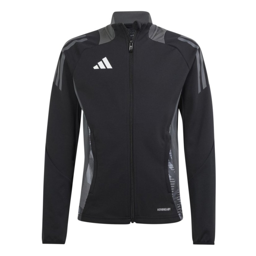 adidas Unisex Kids' Tiro24 Tracksuit Top Black/Dark Grey