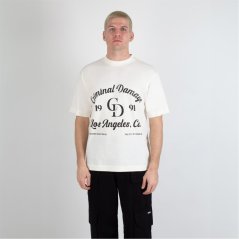 Criminal Damage Damage LA T Shirt Off White