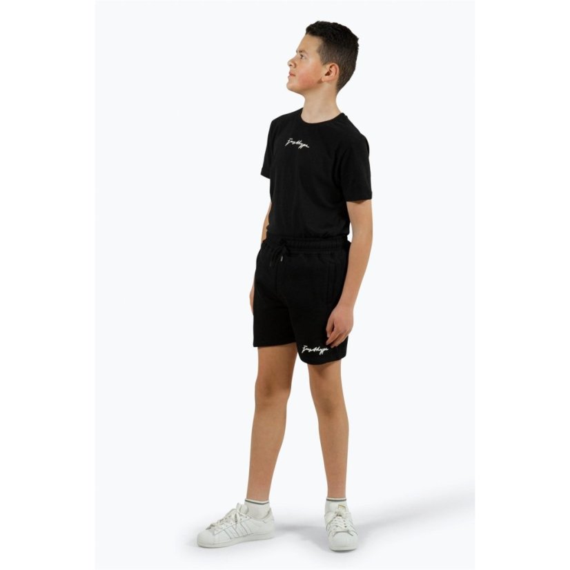 Hype Scribble Fleece Jogger Shorts Black
