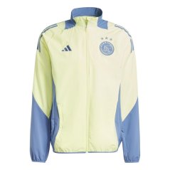 adidas Ajax Amsterdam Pre Match Jacket 2024 2025 Adults Yellow