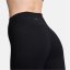 Nike One Cropped Tights Womens BLACK/WHITE