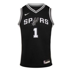 Nike San Antonio Spurs Wembanyama #1 Jersey Black