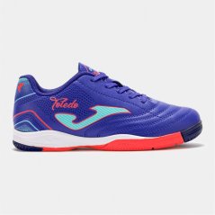 Joma Kids' Toledo Lace Up Indoor Football Boots Blue/Light Blue