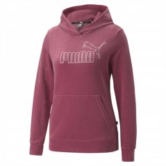Puma Velour OTH Hoodie Womens Dusty Orchid
