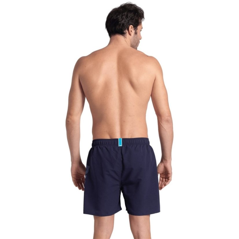 Arena Fundamentals Logo Swim Shorts Mens Navy Turquoise