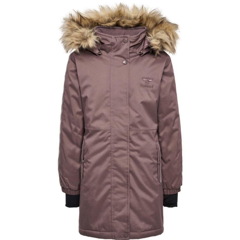 Hummel Kids' Leaf Water-Resistant Insulated Puffer Jacket Sparrow