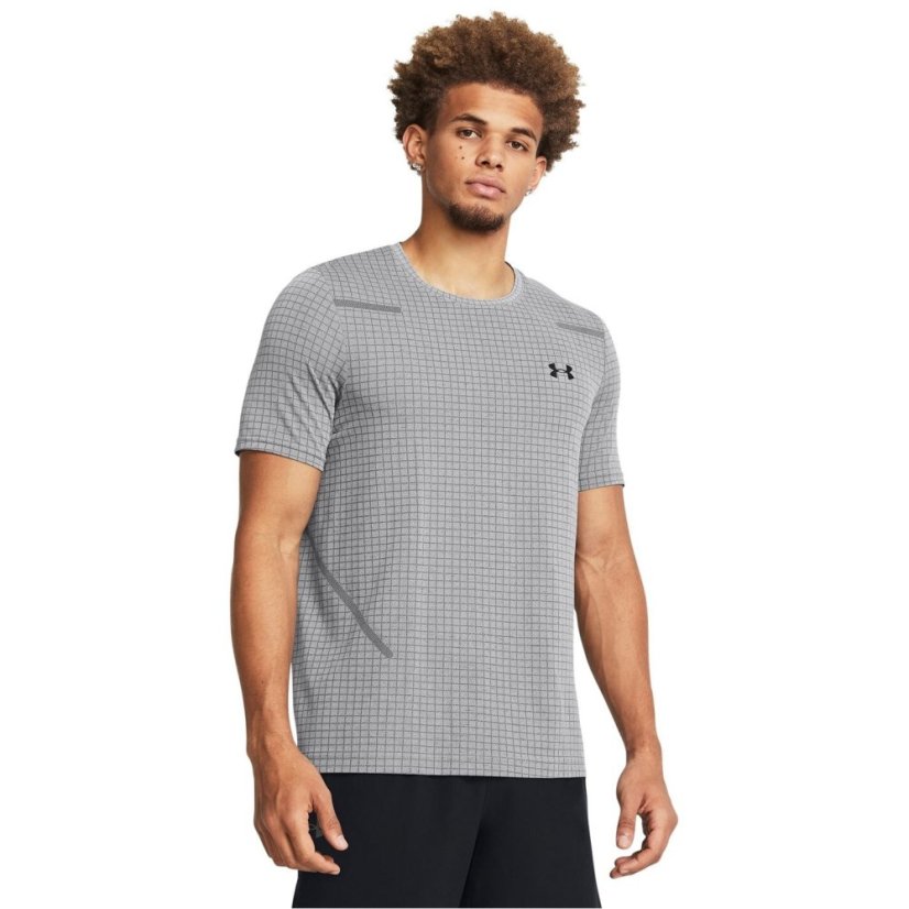 Under Armour Seamless Short Sleeve Mens Grey