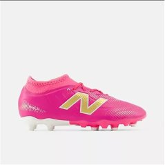 New Balance Unisex Kids' Tekela .3 Firm Ground Football Boots Pink/White
