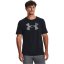 Under Armour Men's Big Logo Fill Cotton Short Sleeve Performance Gym Top Black