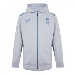Castore England Cricket Full Zip Hoody Pearl Blue