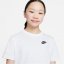 Nike Sportswear Big Kids' (Girls') T-Shirt White/Black