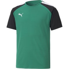 Puma Puma Teampacer Jersey Jr T-Shirt Unisex Kids PGreen-Blk-Wht